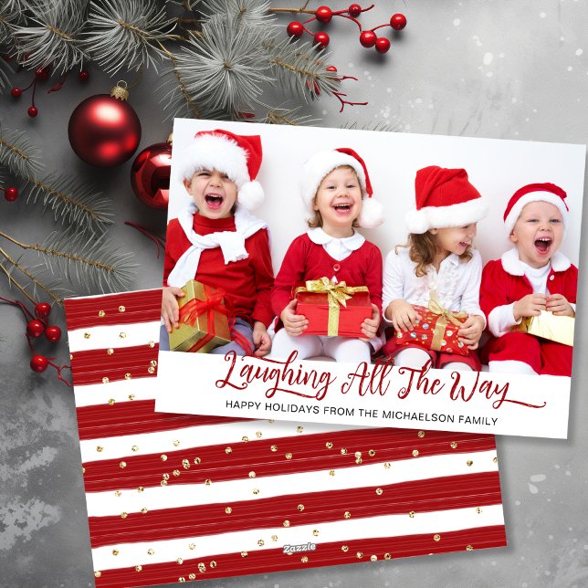 Laughing All The Way Photo Holiday Card (Laughing All The Way Photo Holiday Card)