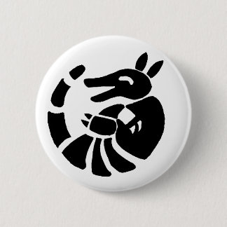 Laughing Armadillo 2 Inch Round Button