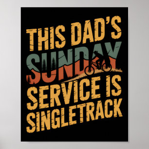 Laughing At Every Climb Mountain Biking Dad  Poster