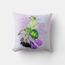 Laughing Baby Pixie Riding a Beetle