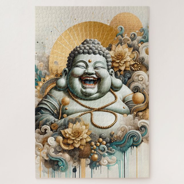 Laughing Buddha Jigsaw Puzzle (Vertical)