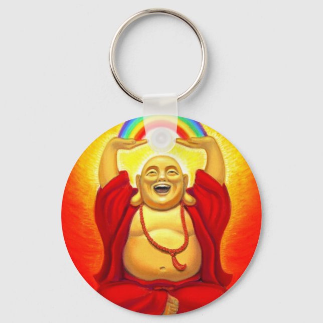 Laughing Buddha Keychain (Front)