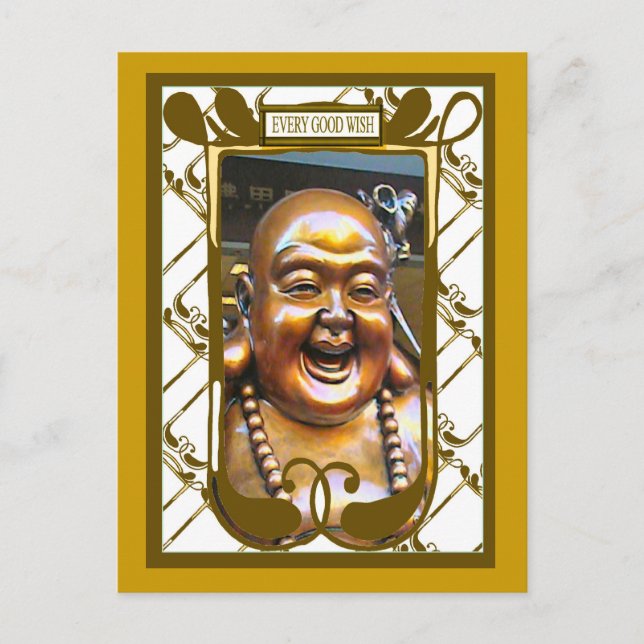 Laughing Buddha Postcard (Front)