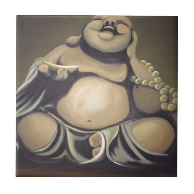 Laughing Buddha Tile (Front)