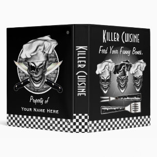 Laughing Chef Skulls Binder