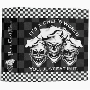 Laughing Chef Skulls Binder