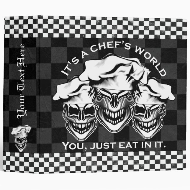 Laughing Chef Skulls Binder (Front/Spine)