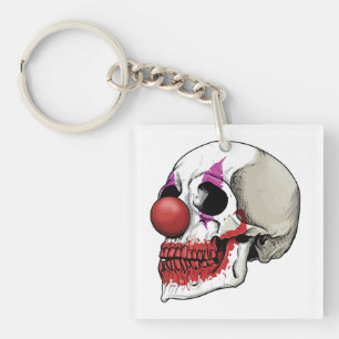 Laughing Clown Skull - Fate Until Death Keychain
