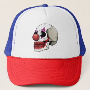 Laughing Clown Skull - Fate Until Death Trucker Hat