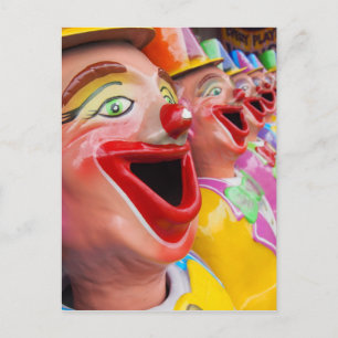 Laughing Clowns Postcard