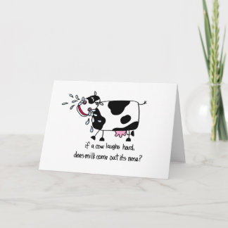 Laughing Cow, Birthday - Personalize It Card