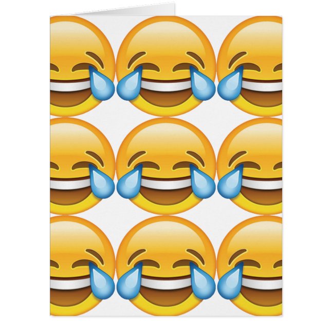 Laughing Crying Tears of Joy emoji (Front)