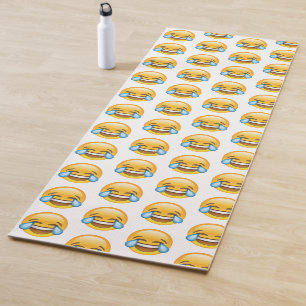 Laughing Crying Tears of Joy emoji Yoga Mat