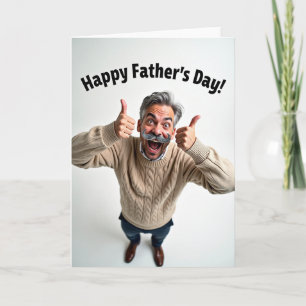 Laughing Dad Celebration Card