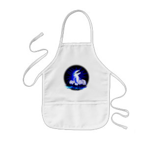 Laughing dolphin kids apron