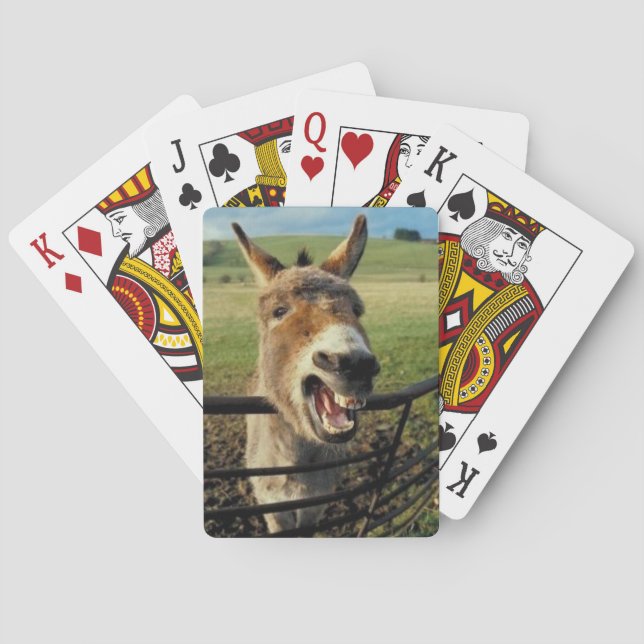 Laughing Donkey Mule Playing Cards (Back)