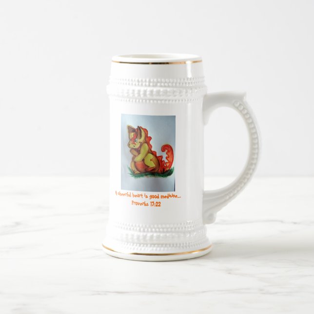 Laughing dragon. beer stein (Right)