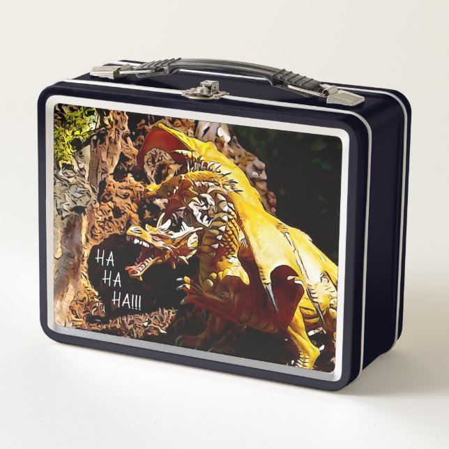 Laughing Dragon Metal Lunch Box (Front)