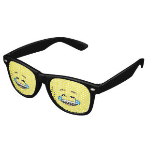 Laughing Emoji Retro Sunglasses