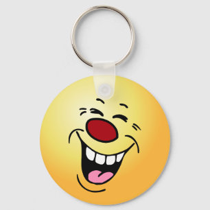 Laughing Face Grumpey Keychain