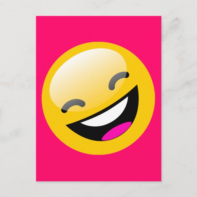 LAUGHING FACE POSTCARD (Front)