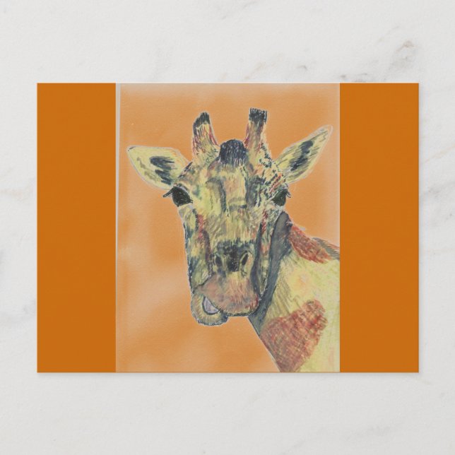 Laughing Giraffe Postcard (Front)