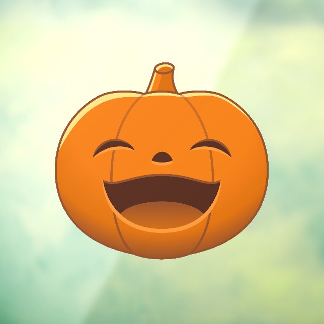 Laughing Halloween Pumpkin Window Cling (Sheet 3)