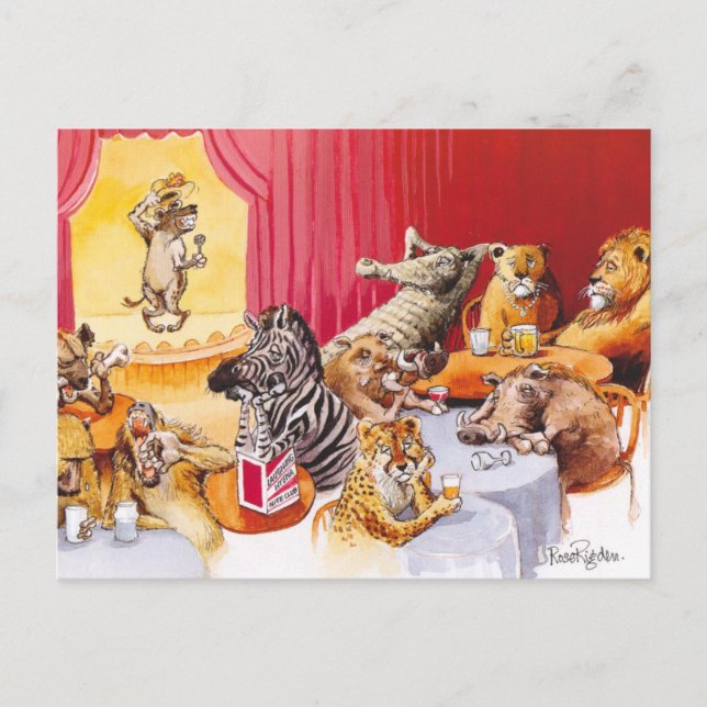 Laughing hyena postcard (Front)