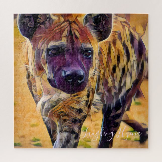 Laughing Hyena [Square Jigsaw puzzle] Puzzle (Vertical)