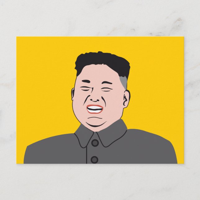 Laughing Kim Jon-un Postcard (Front)