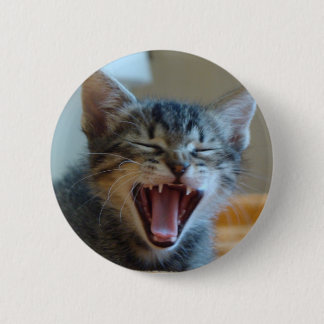 Laughing Kitten 2 Inch Round Button