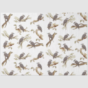 Laughing Kookaburra Australian Bird Eucalyptus  Tissue Paper