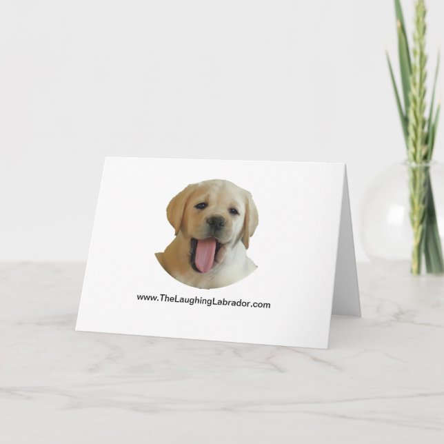 Laughing Labrador Thank You Card (Front)