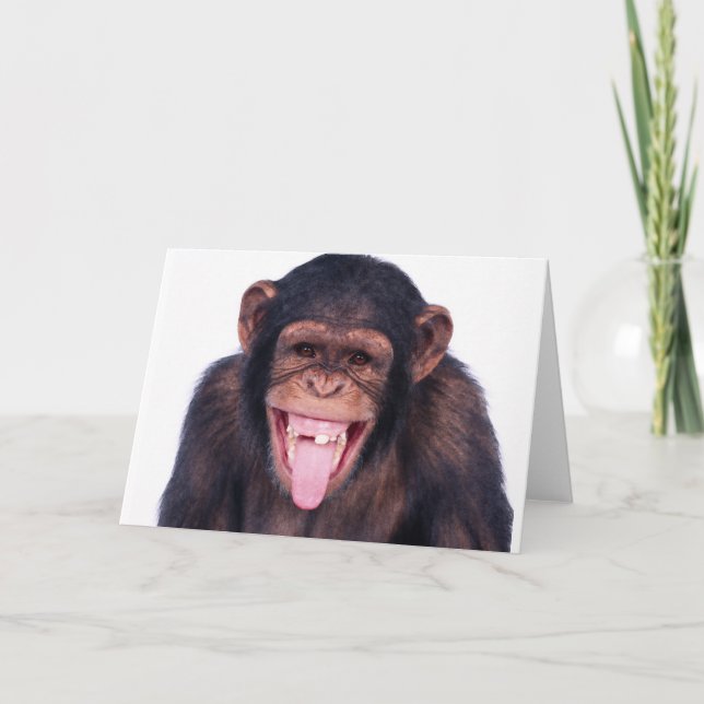 Laughing Monkey Card (Front)