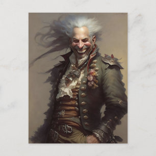 laughing pirate postcard