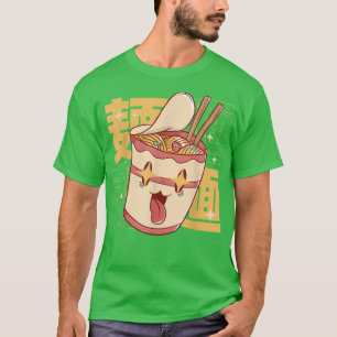 Laughing ramen noodles in bright colours for Japan T-Shirt
