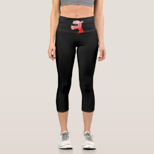 Laughing Red Demon Capri Leggings