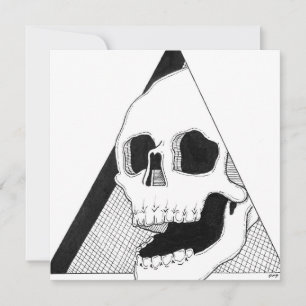 Laughing Skull Art Holiday Card