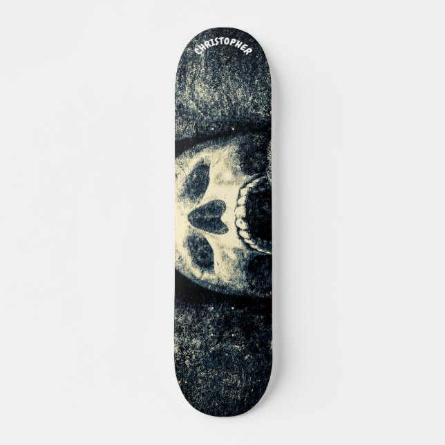Laughing Skull Customizable Skateboard (Front)