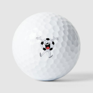Laughing Soccer Ball Mascot