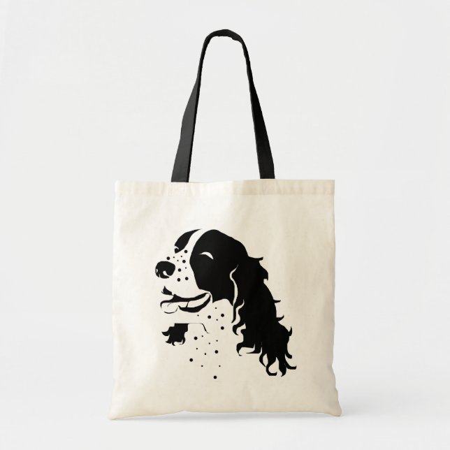 Laughing Springer Spaniel Tote Bag (Front)