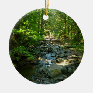 Laughingwater Creek at Mount Rainier National Park Ceramic Ornament