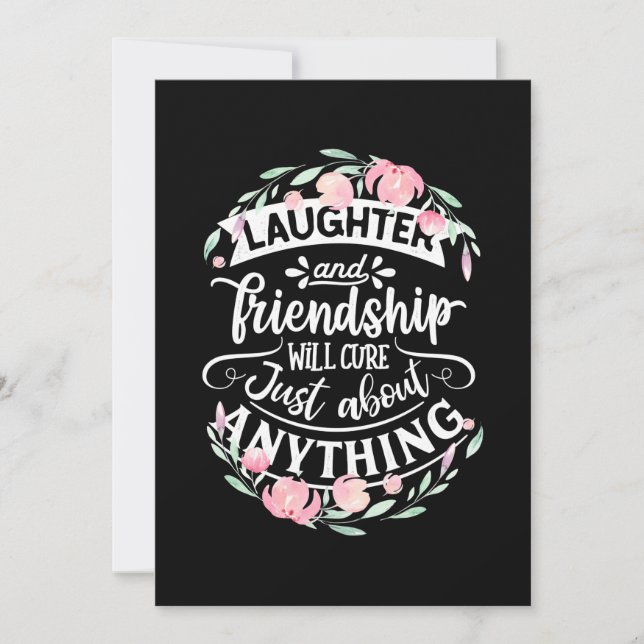 Laughter And Friendship Invitation (Front)
