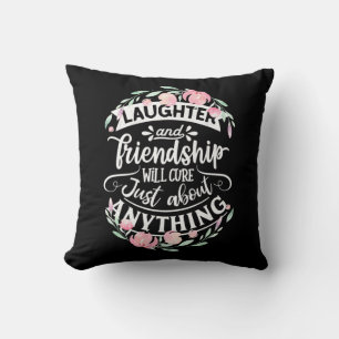 Laughter And Friendship Throw Pillow