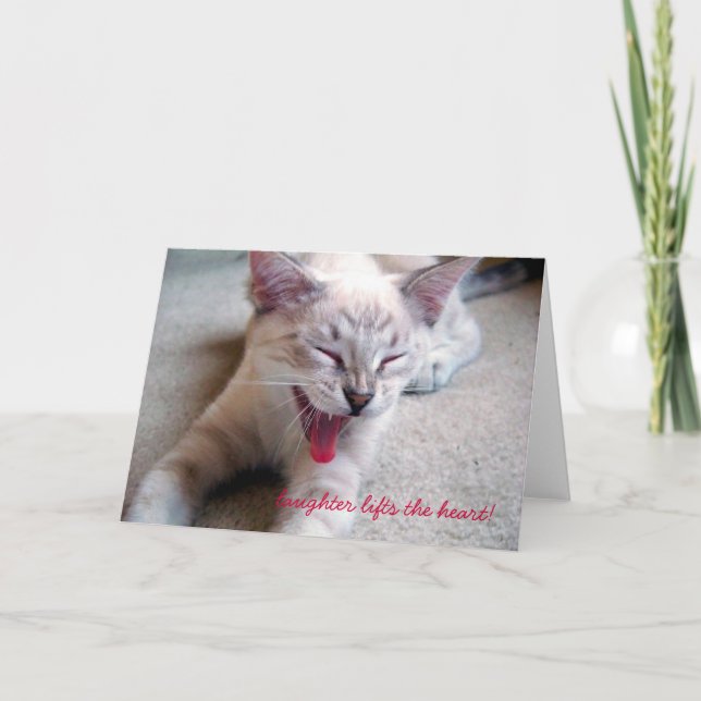 laughter lifts the heart! card (Front)