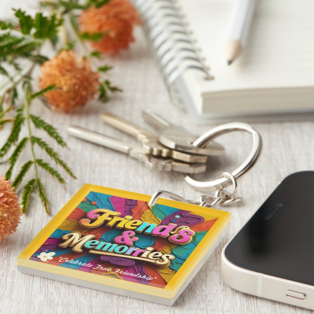 "Laughter Never Ends" Keychain (Front Right)