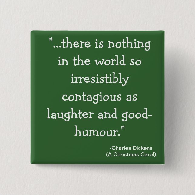 laughter-The Scrooge Collection 2 Inch Square Button (Front)