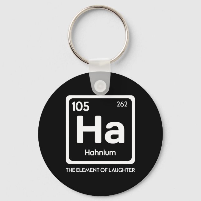 Laughter Yoga Laughing Ha The Element Pun  Keychain (Front)