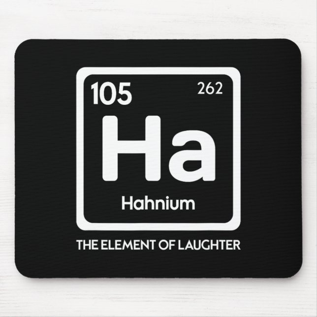 Laughter Yoga Laughing Ha The Element Pun  Mouse Pad (Front)