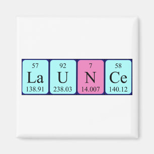 Launce periodic table name magnet